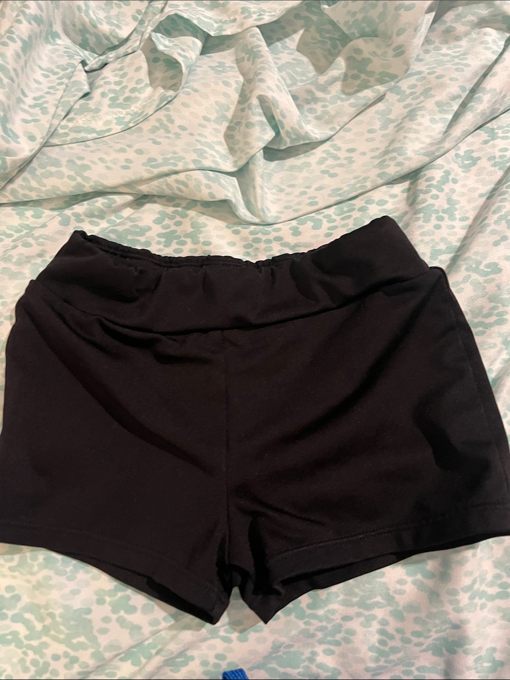 Black Women's Stretch Waistband Shorts